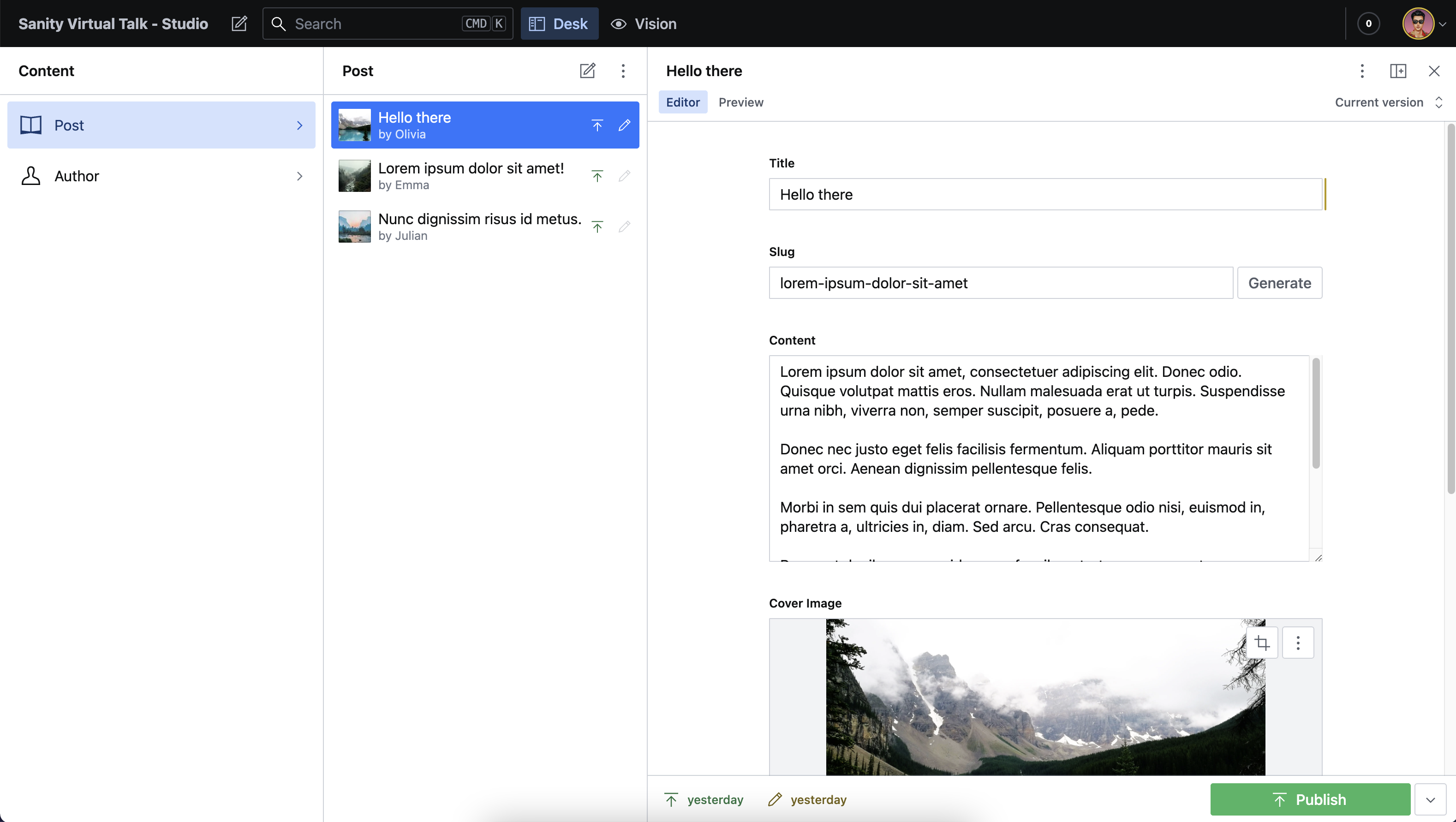Sanity Studio V3 in SvelteKit